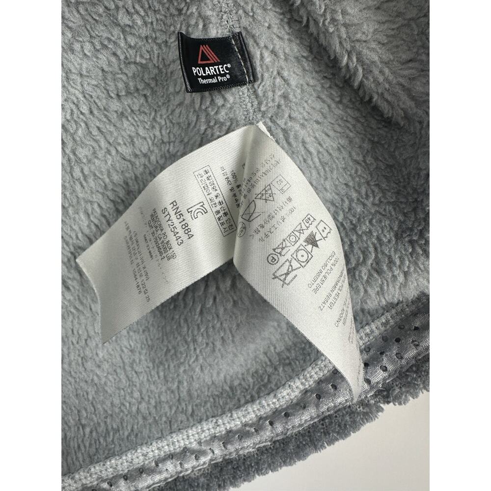 Patagonia Re-Tool Fleece 1/4 Snap-T Pullover Gray Aurea Pink Trim Women's Medium - Picture 8 of 12
